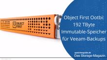 Object First Ootbi: 192 TByte Immutable-Speicher für Veeam-Backu